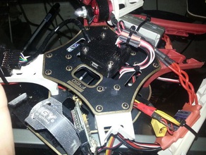 cc3d caso las impresoras el fpv multirotor openpilot quadcopter 3d print model - Mito3D