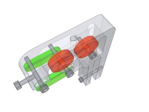 filaflex tensor Impressora 3d de peças extrusora filamento qu-bd regulador tensão 3d print model - Mito3D