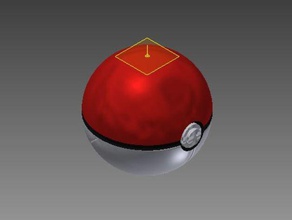 poke-bola de tamanho real brinquedo & acessórios para jogos bola poke pokeball pokeballl pokemon 3d print model - Mito3D