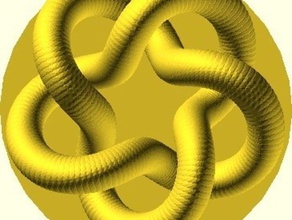 parametric knot other 3d art geometry theory openscad parameter 3d print model - Mito3D