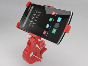 oneplus one bike mount mobile phone 3d print model - Mito3D
