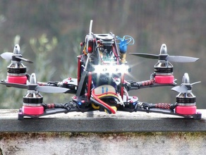 atas desafío 265 trasera de la tira del led apoyo r c vehículos multicopter multirotor quadcopter 3d print model - Mito3D