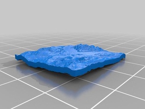 squamish topo do mapa modelos 3d print model - Mito3D