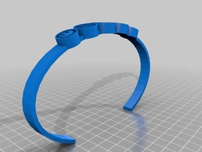 geek chic - bracelet2 accessoires personnalisé 3d print model - Mito3D