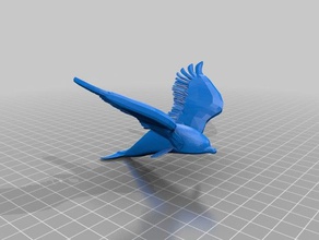 angelic dolphin animals angel animal cetacean ocean sea whale wholphin wing winged wings 3d print model - Mito3D