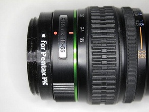 pentax pk mount lens adapter guerillabeam camera 35mm gbeam-lens-adapter k 3d print model - Mito3D
