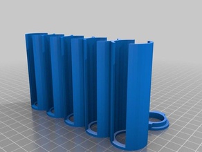 nous trimestre pièce de stockage des tubes 5 + pac 40 pièces l'organisation personnalisé 3d print model - Mito3D