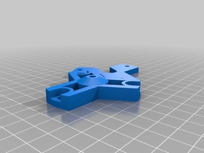 3 holes simple j-head mount original rostock platform 3d printer extruders groovemount jhead pneumatic 3d print model - Mito3D