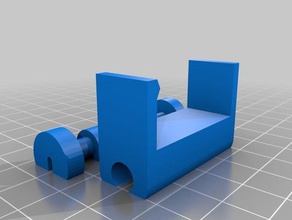 my customized captive customizeable cable holder 2mm big desk computer 3d print model - Mito3D