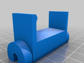my customized captive customizeable cable holder 4mm - big table computer 3d print model - Mito3D