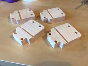 caster adapters like-it modular drawer system replacement parts 3d print model - Mito3D