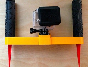 gopro handle camera dive mount underwater 3d print model - Mito3D