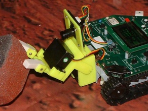 jade robot gripper & camera mount robotics pan tilt mechanism robotic 3d print model - Mito3D