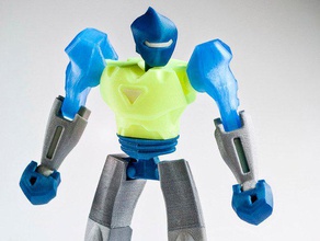 vertex2 i giocattoli giochi figura di azione faberdashery pla robot 3d print model - Mito3D