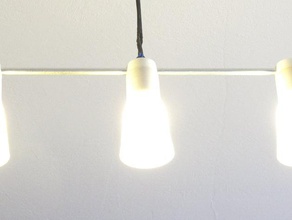 in qualche modo personalizzabile e14 led lampadario arredamento customizer elettrico la lampada openscad 3d print model - Mito3D