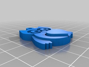 chouette trousseau porte-clés 3d print model - Mito3D