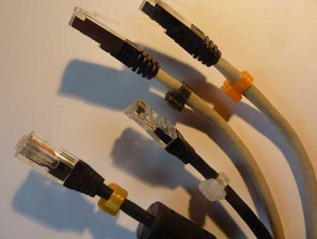clips repere câble réseau ou autre ordinateur clip de reseau 3d print model - Mito3D