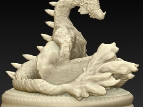 elemantal dragão esculturas rune factory do vento 3d print model - Mito3D