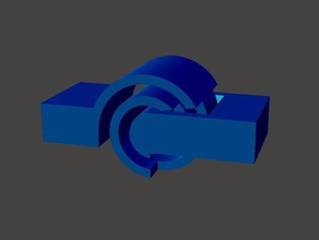 torsione di un pezzo comune la robotica dito 3d print model - Mito3D