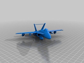 bombardier furtif L'impression 3d 3d print model - Mito3D