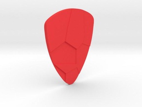 voronoi plettro per chitarra musica la geometria 3d print model - Mito3D