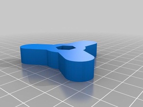 3 hex de la poignée pièces personnalisé 3d print model - Mito3D