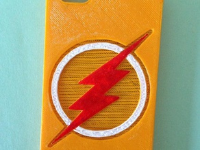 flash iphone 5 case mobile phone iphone5case superhero superheroes 3d print model - Mito3D