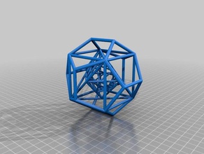 nested platonic solids math art cube dodecahedron icosahedron octahedron tetrahedron 3d print model - Mito3D