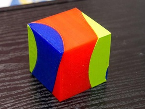 screwed cube puzzles multi-part screw 3d print model - Mito3D