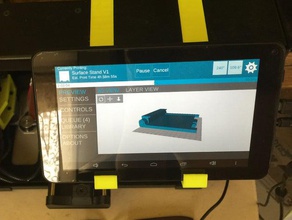 mattercontrol touch holder lulzbot min 3d printer accessories mini matter control 3d print model - Mito3D