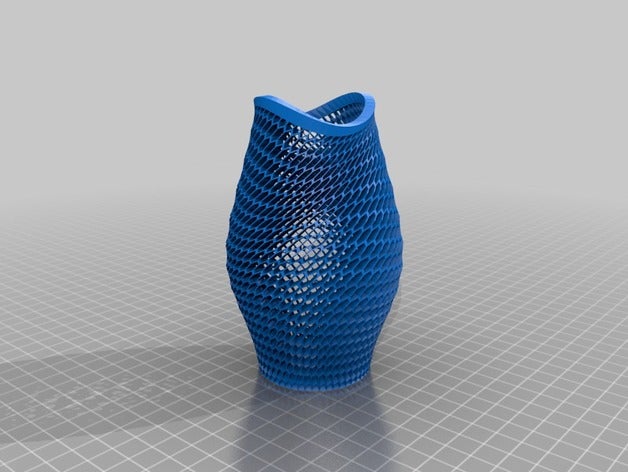 balık ağzı vazo açık duvar dekor dekoratif açın organik şekil değiştiren 3D print model - Mito3D