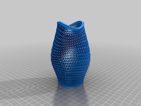 fish mouth vase open wall decor decorative organic shapeshifter 3d print model - Mito3D