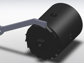 lastik bant cırcır motoru diğer 3d motor robot örümcek robospider 3d print model - Mito3D