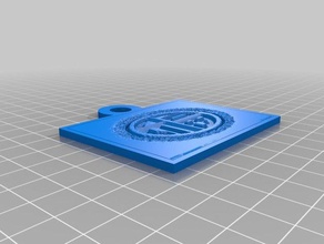 fortune keychain 2d art customized 3d print model - Mito3D