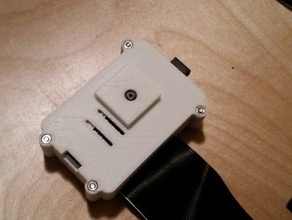 safe & secure raspberry pi b2 case - camera gpio cable slots electronics 3d print model - Mito3D