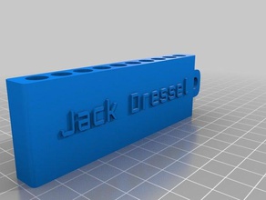 my customized golf tee carrier jack dressel sport & outdoors 3d print model - Mito3D