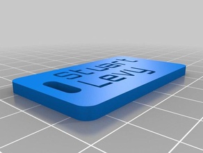 levy tag organization customized 3d print model - Mito3D