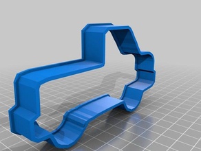 caminhonete cortador de cookie cozinha e sala jantar cookiecutter cookies 3d print model - Mito3D