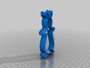 pat bunny cookie cutter kitchen & dining cookiecutter cookies 3d print model - Mito3D