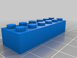 lego 2x6 98 construction toys customized 3d print model - Mito3D