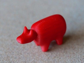 traditional cow toy 'akabeko' animals 3d print model - Mito3D
