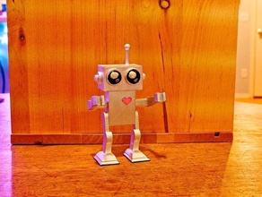 hugbot modello di robot cuore abbraccio amore 3d print model - Mito3D