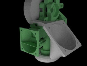 fan duct prusa i3 r2 plug play 3d Drucker Zubehör Kühlung - Lüfter fan-duct 3d print model - Mito3D