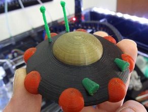 4 colores ovni juegos y juguetes solo hotend formas de condensador flujo bfb 3000 color la impresión en el multicolor 3d 3d print model - Mito3D