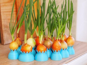 onion pots outdoor & garden container growing plant pot 3d print model - Mito3D