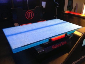 replicator 2 build plate bed notches glass upgrade 3d printer accessories 3d print model - Mito3D