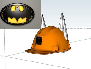 batman construction hard hat concept outils 3d print model - Mito3D
