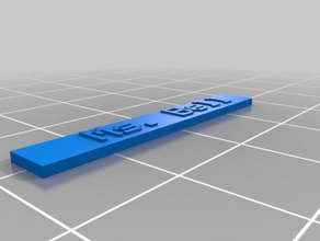 ms bell nombre de la placa La impresión en 3d personalizado 3d print model - Mito3D