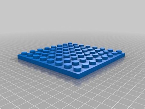 my customized lego-compatible brick 8 construction toys 3d print model - Mito3D
