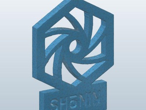 o ingresso shonin anomalia A impressão 3d de crachás 3d print model - Mito3D